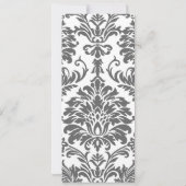 チャコールグレーとイエローの結婚式招待状 招待状 (裏面)