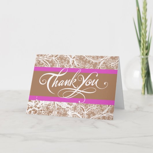 チャコールグレーとラベンダーの結婚式 お礼 サンキューカード (正面)