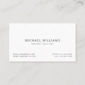 チャコールグレーウール男らし名刺 名刺 (裏面)