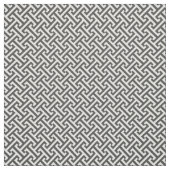 チャコールグレーギリシャ鍵模様 ファブリック (見本)