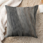 チャコールグレータウペブラック抽象芸術 クッション (ブランケット)