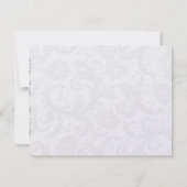 チャコールグレーダマスクイエロ結婚ーのサンキューカード サンキューカード (裏面)