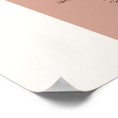 チャコールグレー色のパンパスグラス ウェディング 席次表 ポスター (角)