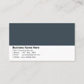 チャコールグレー | 「強さと安定」 名刺 (裏面)