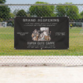 チャコールコーヒーハウスグランドリオープニングストアバナー 横断幕 (インサイチュ)