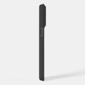 チャコールブラックの陰影モノグラム 名入れ iPhoneケース (右側面)