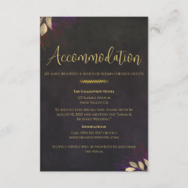 チャコールブラックベルベ結婚ットの週末詳細 エンクロージャーカード