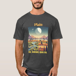 チャコールヘザープレーン – フラット&オープンローランド Tシャツ