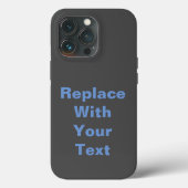 チャコールヘザー独自の文字交換を追加 Case-Mate iPhoneケース (裏面)