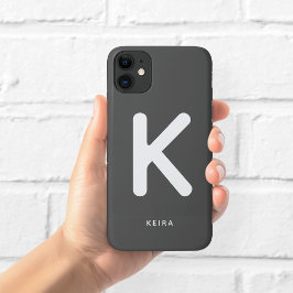 チャコールモノグラムフォンケース iPhone 11 ケース