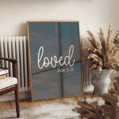 チャコールラブフェイスミニマル引用文 ポスター