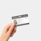 チャコール チェブロン ホームスクール 教育者 ID バッジ (手持ち)