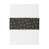 チャコール バルコニー＆キュート ゴールド ハート ラスティック ファームハウス 招待状ベリーバンド (裏面例)