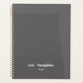 チャコール プランナー手帳 (正面)