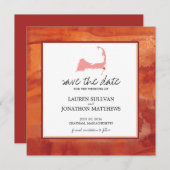 チャサムケープコッド海水彩保存日 セーブザデート (正面/裏面)