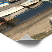 チャサムハーバーケープコッド夏のボート ポスター (角)