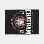 チャサムマケープコッド土産ビーチシャーク航海の フリースブランケット (正面(横))