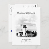 チャサムライトハウス – マサチューセッツ ポストカード (正面/裏面)