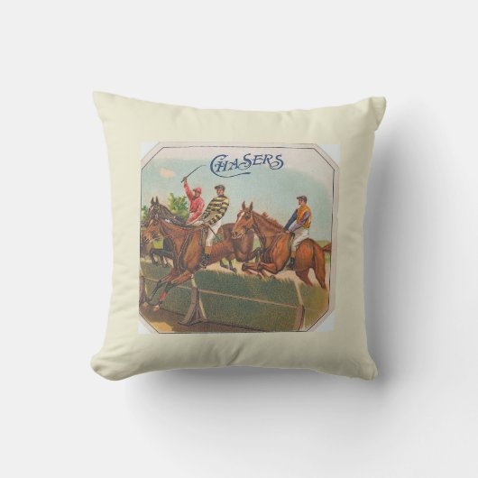 チャサーズヴィンテージ競馬 クッション (正面)