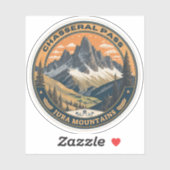 チャサールパスアルパインロード：スイス旅行 シール (シート)