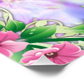 チャザックチャザック強いヘブライ語の花をする ポスター (コーナー)