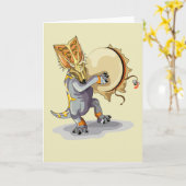 チャスモサウルス踊りアシャーマンセレモニー カード (黄色い花)