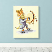 チャスモサウルス踊りアシャーマンセレモニー キャンバスプリント (インサイチュ (ウッドフロア))