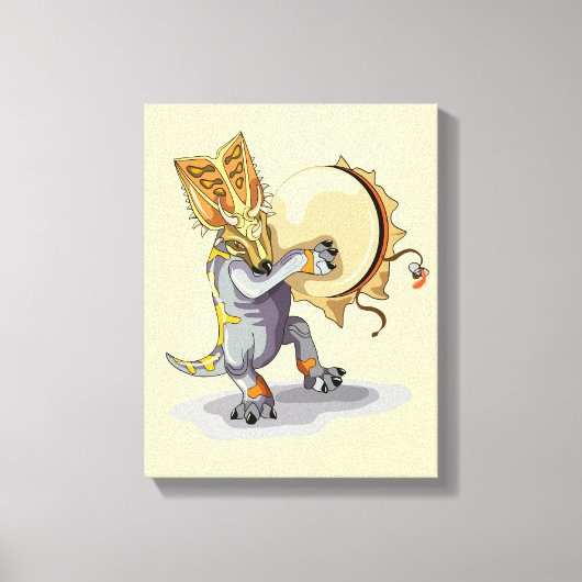 チャスモサウルス踊りアシャーマンセレモニー キャンバスプリント (正面)