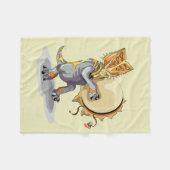 チャスモサウルス踊りアシャーマンセレモニー フリースブランケット (正面(横))