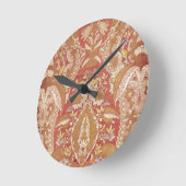 チャズブルパターン(の模様が)ある、レースフランスのシルク、c.1720 ラウンド壁時計 (傾斜)