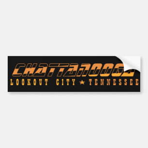 チャタヌーガの眺望山都市バンパーステッカー バンパーステッカー