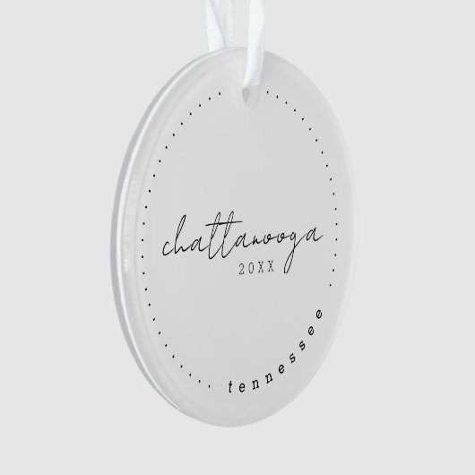 チャタヌーガテネシー旅行統一された州シンプル オーナメント (正面)