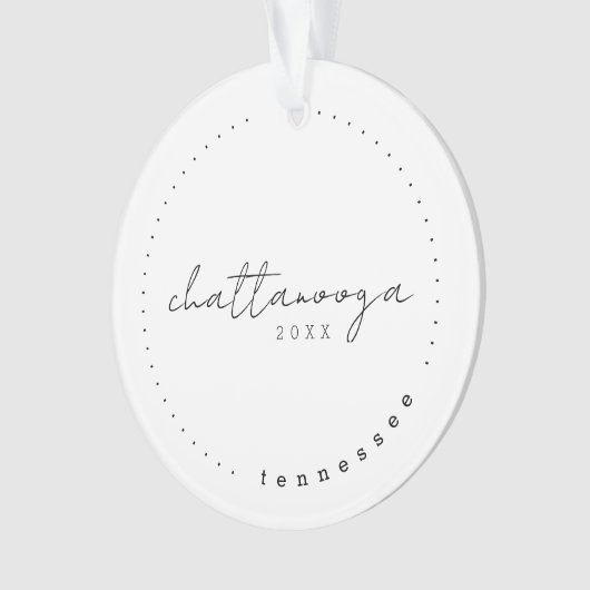 チャタヌーガテネシー旅行統一された州シンプル オーナメント (正面)