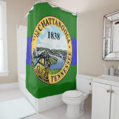 チャタヌーガ国旗（テネシー州） シャワーカーテン (インサイチュ)