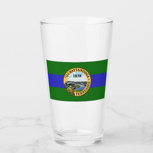 チャタヌーガ国旗(テネシー州) タンブラーグラス (正面)