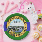 チャタヌーガ国旗（テネシー州） ペーパープレート (パーティー)