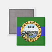 チャタヌーガ国旗（テネシー州） マグネット (正面/裏面)