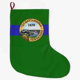 チャタヌーガ国旗（テネシー州） ラージクリスマスストッキング