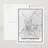 チャタヌーガ地図 ポストカード (正面/裏面)