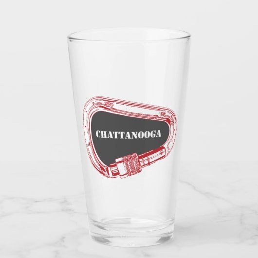 チャタヌーガ登山カラビナー タンブラーグラス (正面)