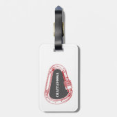 チャタヌーガ登山カラビナー ラゲッジタグ (裏面縦)