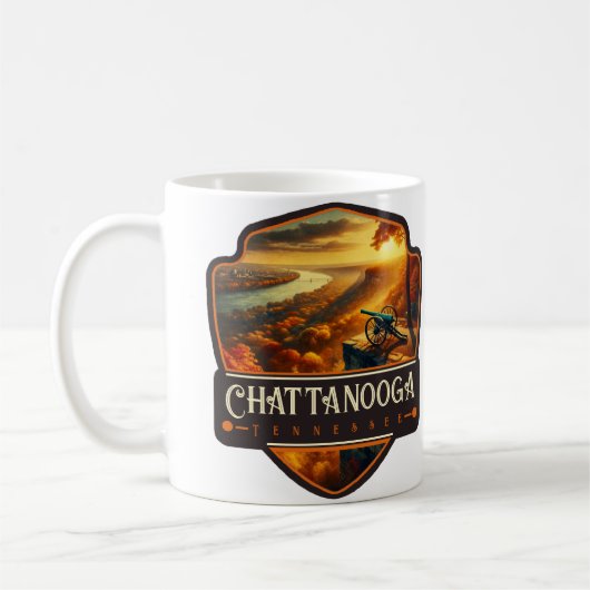 チャタヌーガ,テネシー州 | ビンテージ コーヒーマグカップ (左)