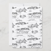 チャタヌーガ トワール ブラック&ホワイト 招待状 (裏面)