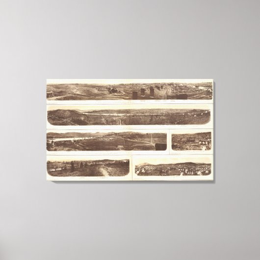 チャタヌーガ・ノックスビル キャンバスプリント (正面)