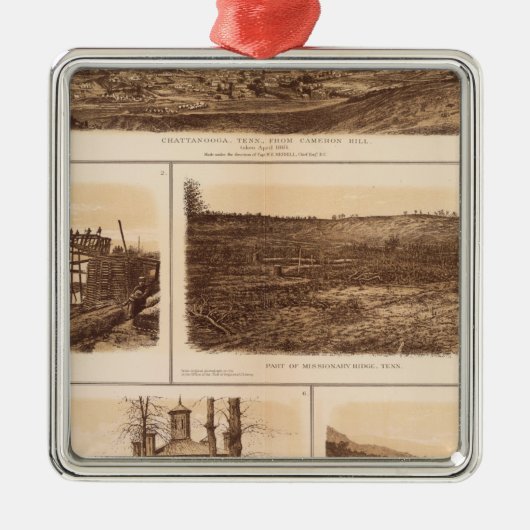 チャタヌーガTennessee川 メタルオーナメント (正面)