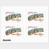 チャタヌーガTN 長方形シール (シート)