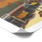 チャタヌーガTN、Market St 1940sヴィンテージインスパイア ポスター (角)