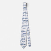 チャタヌーガToileの青 ネクタイ (正面)