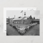 チャタノオガスタンピングとエナメル ポストカード (正面/裏面)