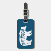 チャタノオガテネシーベア ラゲッジタグ (正面縦)